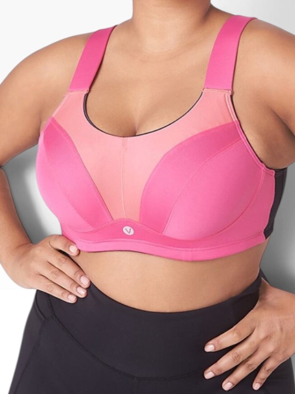 Lane Bryant Orange/Pink/Black Underwire Spirts Bra 38D